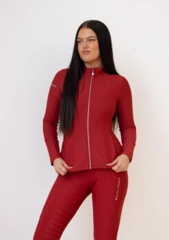 AirTec Sculpture Jacket - Cherry 9 AirTec Sculpture Jacket - Cherry -Black Heart Equestrian Store 092A0671