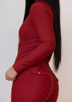 AirTec Sculpture Jacket - Cherry 12 AirTec Sculpture Jacket - Cherry -Black Heart Equestrian Store 092A0709