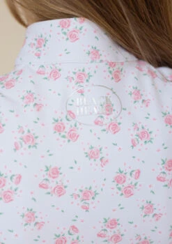 Junior AirTec Short Sleeve Base Layer - Vintage Rose -Black Heart Equestrian Store 092A1363