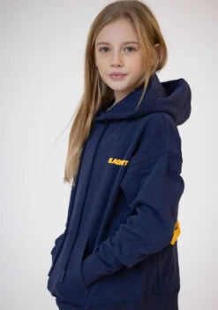Junior Bubble Print Hoodie - French Navy -Black Heart Equestrian Store 092A1894