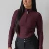 AirTec Base Layer - Cranberry -Black Heart Equestrian Store 092A9193