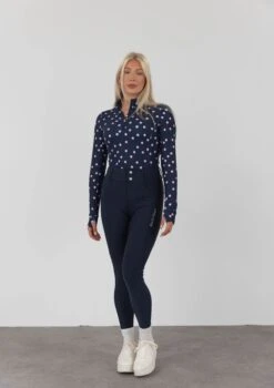 AirTec Base Layer - Pink & Midnight Polka Dot 9 AirTec Base Layer - Pink & Midnight Polka Dot -Black Heart Equestrian Store 092A9205