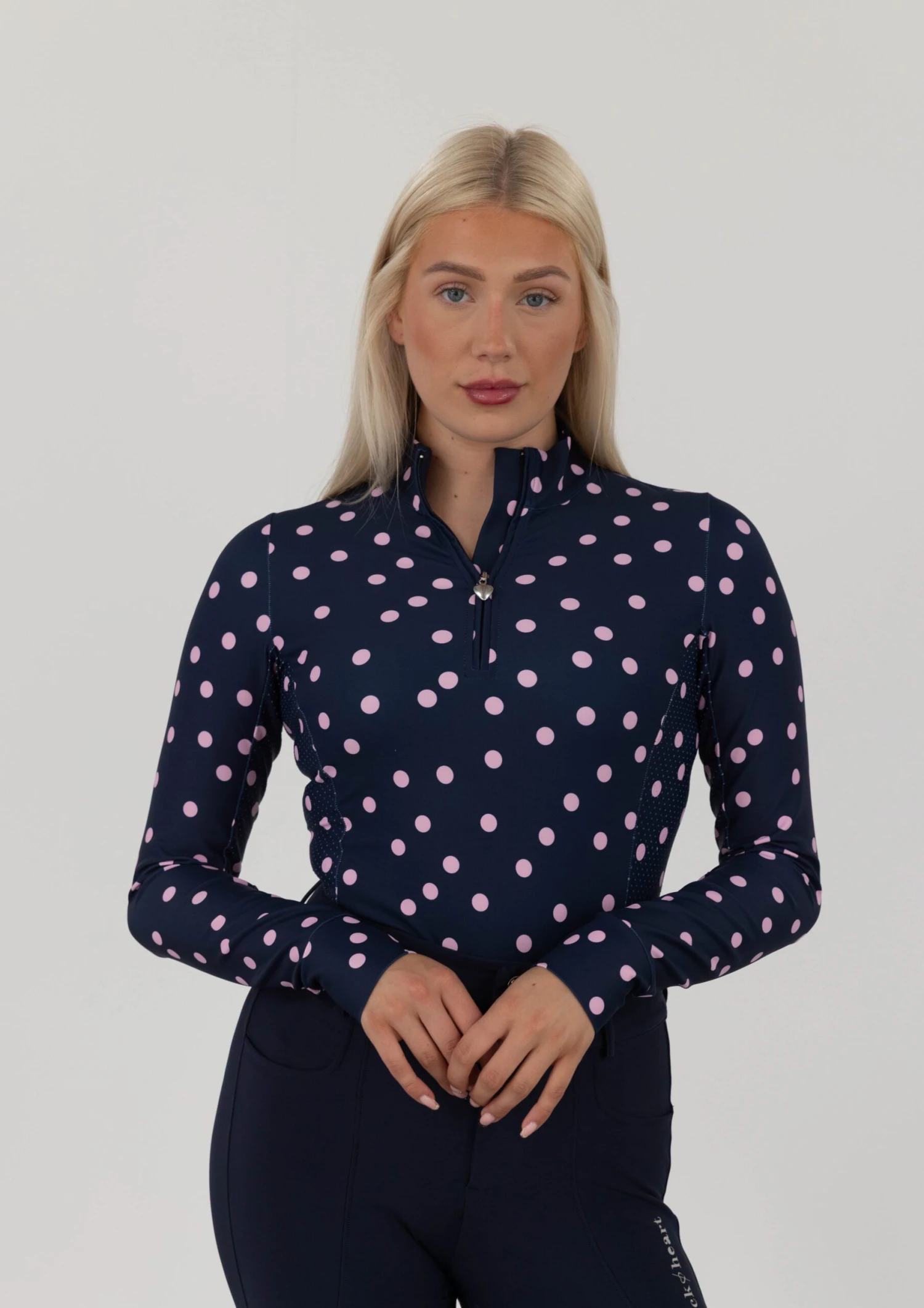 AirTec Base Layer - Pink & Midnight Polka Dot 3 AirTec Base Layer - Pink & Midnight Polka Dot