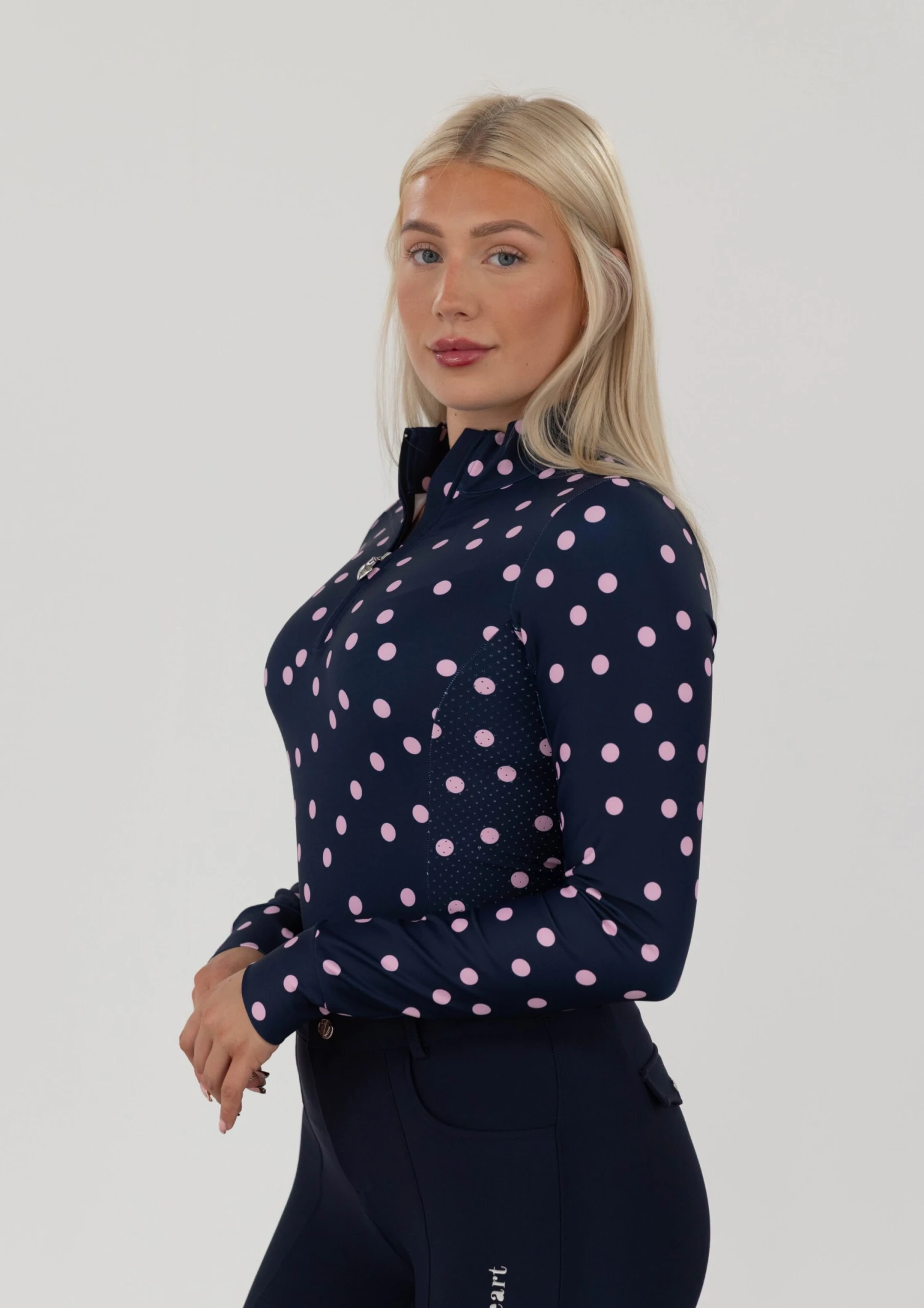 AirTec Base Layer - Pink & Midnight Polka Dot 4 AirTec Base Layer - Pink & Midnight Polka Dot - Image 2