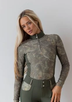 AirTec Base Layer - Full Camo With Pine -Black Heart Equestrian Store 092A9253