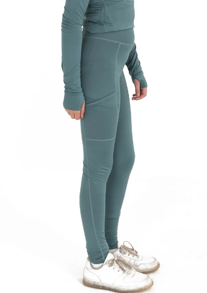 Junior Flex Riding Leggings - Pistachio 4 Junior Flex Riding Leggings - Pistachio - Image 2