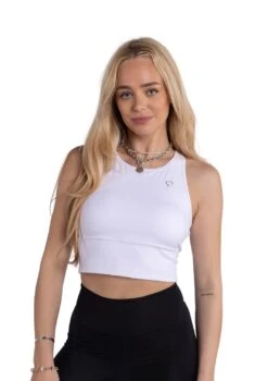 Long Line Sports Bra - White