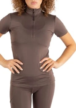 Short Sleeve Base Layer - Chocolate -Black Heart Equestrian Store 21 7faccc35 4d73 4eee bae0 15f178772d01