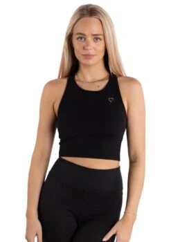 Long Line Sports Bra - Black