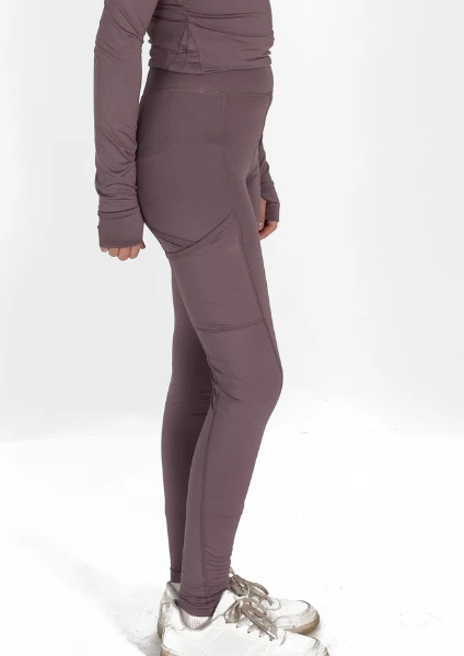 Junior Flex Riding Leggings - Pecan 4 Junior Flex Riding Leggings - Pecan - Image 2