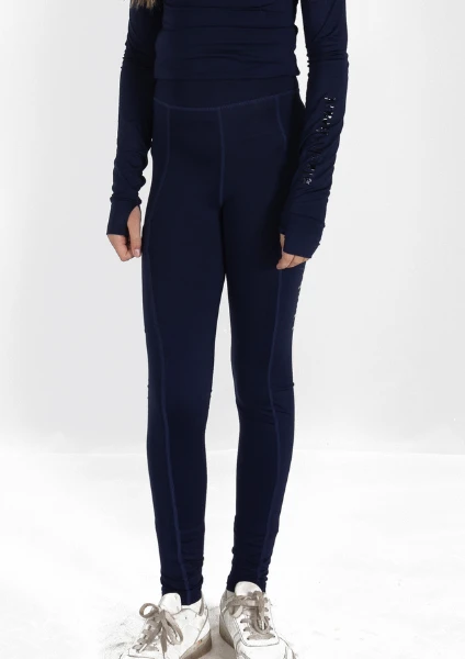 Junior Flex Riding Leggings - Navy 3 Junior Flex Riding Leggings - Navy