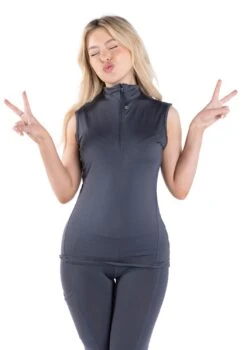 Sleeveless Base Layer - Charcoal 9 Sleeveless Base Layer - Charcoal -Black Heart Equestrian Store 29 c00007cd 56ed 45c5 990f 578107e3c8df