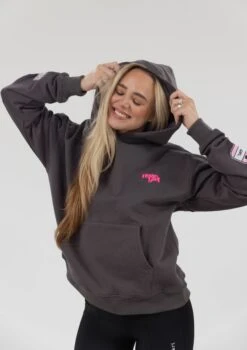 Horse Girl Patch Hoodie - Charcoal 13 Horse Girl Patch Hoodie - Charcoal -Black Heart Equestrian Store 92A1419