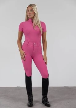 AirTec Short Sleeve Base Layer - Barbie Pink 13 AirTec Short Sleeve Base Layer - Barbie Pink -Black Heart Equestrian Store 92A1509