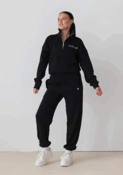 Collegiate Cropped Half Zip - Black -Black Heart Equestrian Store BLACKCOLLEGIATE 7f45336d 253d 4cba 9eac b1b179e1587c