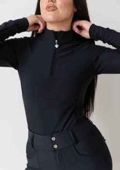 AirTec Base Layer - Black -Black Heart Equestrian Store BLACKLONG 5