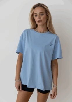 Running Heart T Shirt - Blue