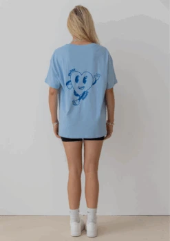 Running Heart T Shirt - Blue -Black Heart Equestrian Store BLUETSHIRT 6