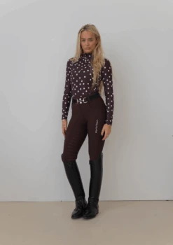 AirTec Base Layer - Brown Polka Dot 16 AirTec Base Layer - Brown Polka Dot -Black Heart Equestrian Store BPDBASELAYER 7
