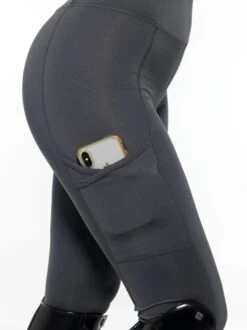 Flex Riding Leggings - Charcoal 16 Flex Riding Leggings - Charcoal -Black Heart Equestrian Store Base Later Charcoal 0017