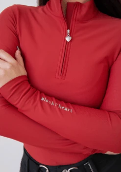 AirTec Base Layer - Cherry -Black Heart Equestrian Store CHERRYBASELAYER 3
