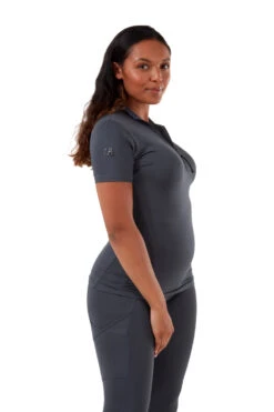 Short Sleeve Base Layer - Charcoal -Black Heart Equestrian Store Charcoal 03