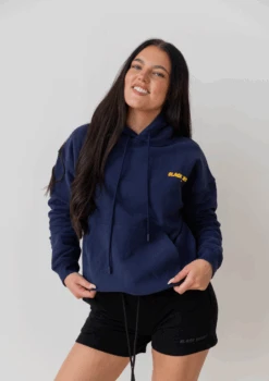 Bubble Print Hoodie - French Navy