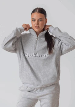 Half Zip Essentials Sweater - Grey 12 Half Zip Essentials Sweater - Grey -Black Heart Equestrian Store GREYHALFZIP 4 229f362e 2711 49ed bfe0 bbe2b3e831f8