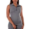 Sleeveless Base Layer - Grey -Black Heart Equestrian Store Grey 01