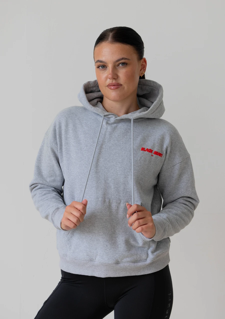 Bubble Print Hoodie - Red Heather 3 Bubble Print Hoodie - Red Heather