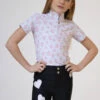 Junior AirTec Short Sleeve Base Layer - Vintage Rose -Black Heart Equestrian Store JNRSSVR1