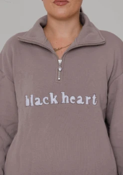 Half Zip Essentials Sweater - Latte -Black Heart Equestrian Store LATTEHALFZIP 5 09903391 0efb 4070 bb70 f945bd7018a4