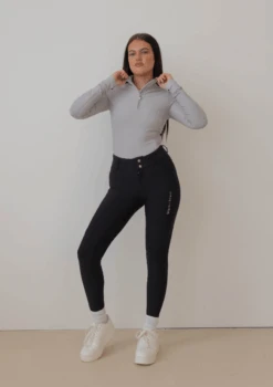 AirTec Base Layer - Light Grey -Black Heart Equestrian Store LIGHTGREYBASELAYER 2