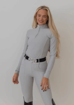 AirTec Base Layer - Light Grey -Black Heart Equestrian Store LIGHTGREYBASELAYER 7