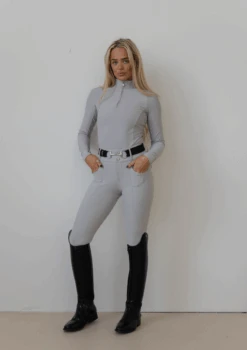 AirTec Base Layer - Light Grey -Black Heart Equestrian Store LIGHTGREYBASELAYER 8