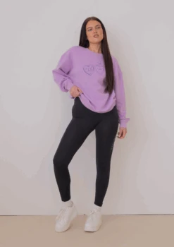 Locket Crew - Lilac -Black Heart Equestrian Store LILACLOCKETCREW 4