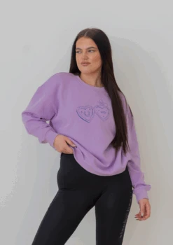 Locket Crew - Lilac -Black Heart Equestrian Store LILACLOCKETCREW 7