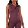 Sleeveless Base Layer - Mulberry -Black Heart Equestrian Store Mulberry Sleeveless 01