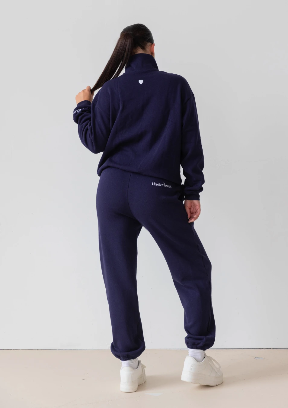 Half Zip Essentials Sweater - Navy 5 Half Zip Essentials Sweater - Navy - Image 3