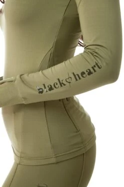 Base Layer - Olive -Black Heart Equestrian Store Olive Technical Base Arm