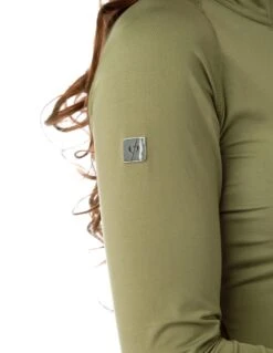 Base Layer - Olive -Black Heart Equestrian Store Olive Technical Base Logo