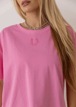 Giddy Up T Shirt - Pink 12 Giddy Up T Shirt - Pink -Black Heart Equestrian Store PINKTSHIRT 3