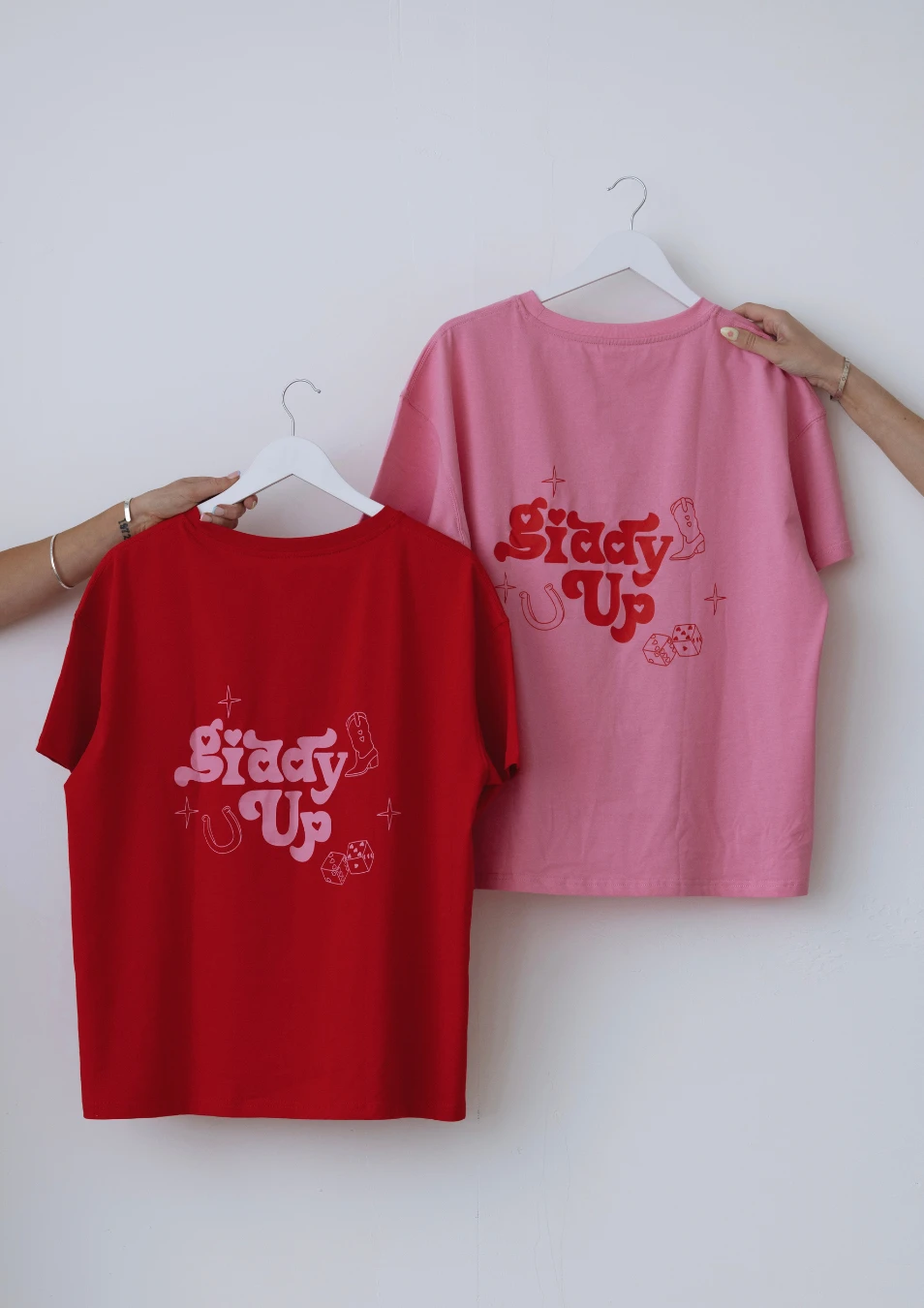 Giddy Up T Shirt - Pink 8 Giddy Up T Shirt - Pink - Image 6