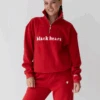 Half Zip Essentials Sweater - Red -Black Heart Equestrian Store REDESSENTIALSHALFZIP 7d0f687f 415d 4866 9264 773351e9978b