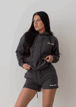 Bubble Print Hoodie - Smoke