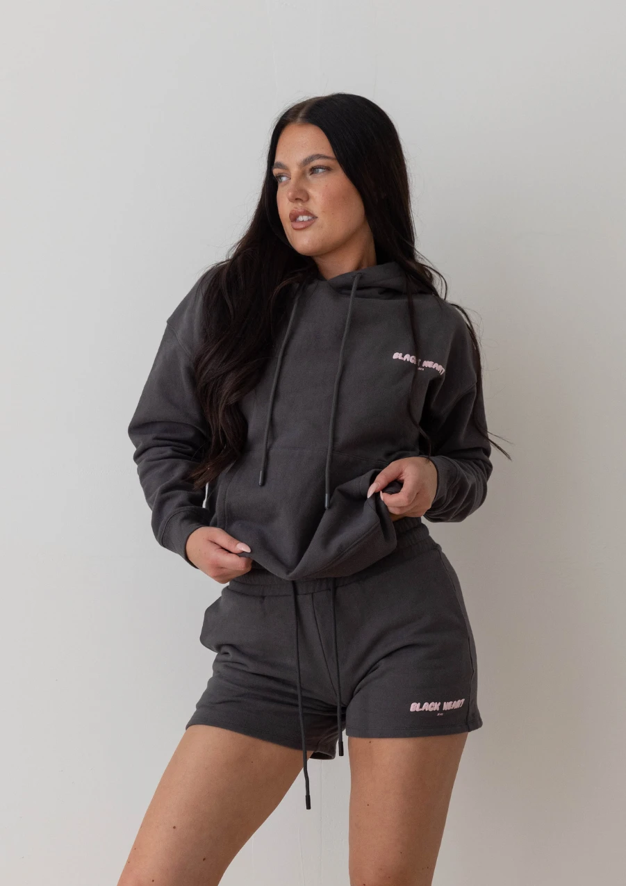 Bubble Print Hoodie - Smoke 3 Bubble Print Hoodie - Smoke