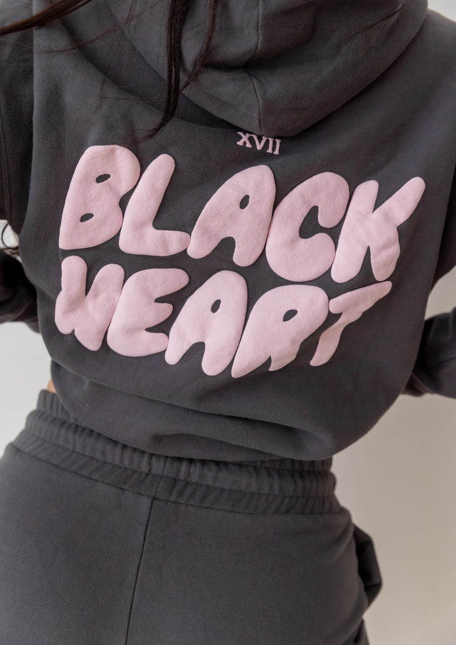 Bubble Print Hoodie - Smoke 7 Bubble Print Hoodie - Smoke - Image 5