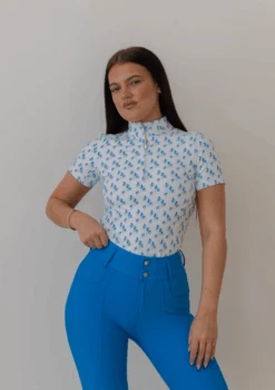 AirTec Short Sleeve Base Layer - Blue Floral