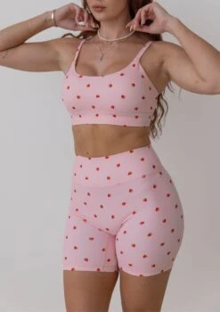 Active Sports Bra - Strawberry