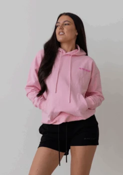 Bubble Print Hoodie - Think Pink